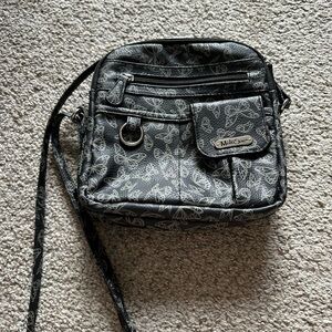 MultiSac Black Butterfly Crossbody Bag